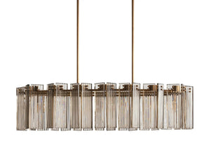 Delsie Oval Art Glass Chandelier 51''63''72''L - view 43