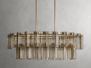 Delsie Oval Art Glass Chandelier 51''63''72''L - view 34