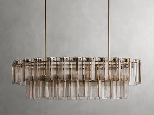 Delsie Oval Art Glass Chandelier 51''63''72''L - view 47