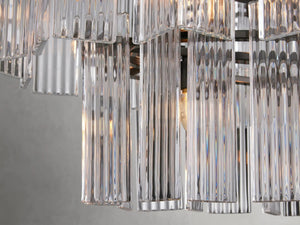 Delsie Oval Art Glass Chandelier 51''63''72''L - view 19