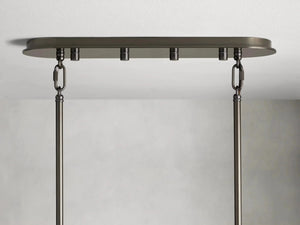 Delsie Oval Art Glass Chandelier 51''63''72''L - view 15