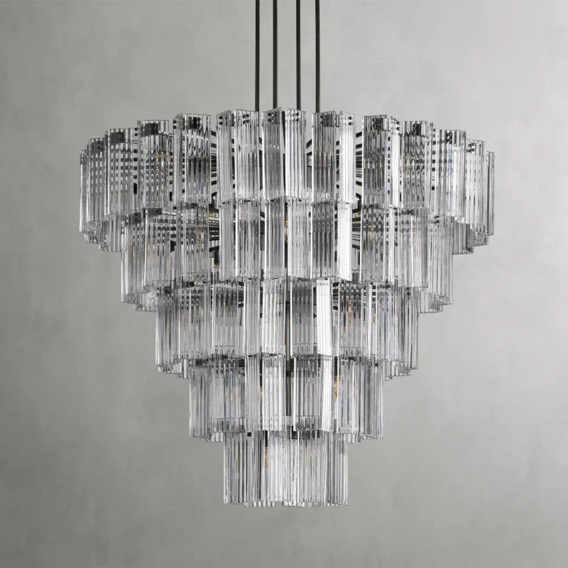 Delsie Round Art Glass Chandelier 38" 48" 60"D - view 12