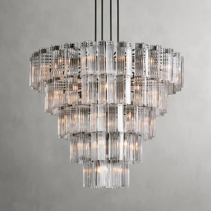 Delsie Round Art Glass Chandelier 38" 48" 60"D - view 24