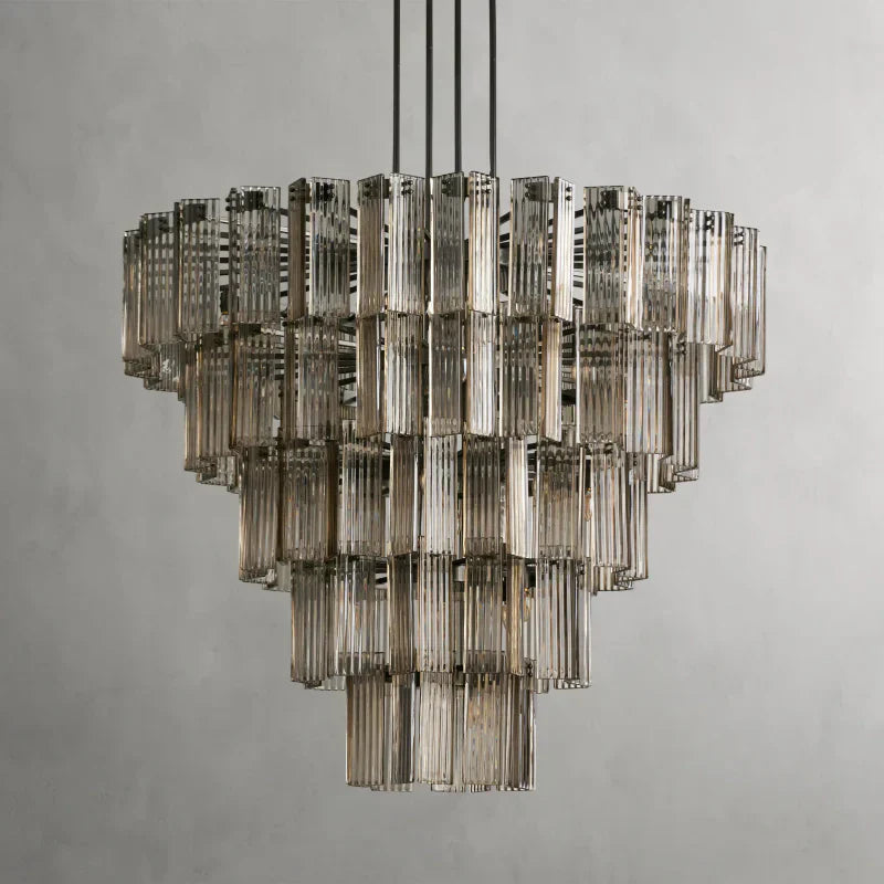 Delsie Round Art Glass Chandelier 38" 48" 60"D - view 13