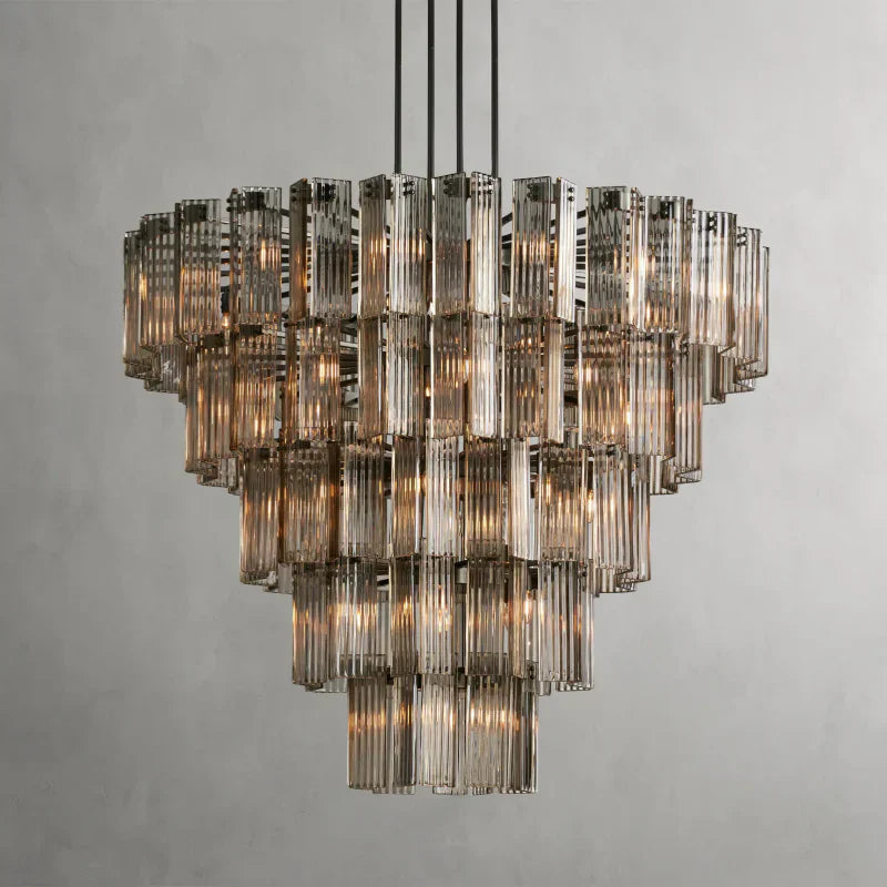 Delsie Round Art Glass Chandelier 38" 48" 60"D - view 25