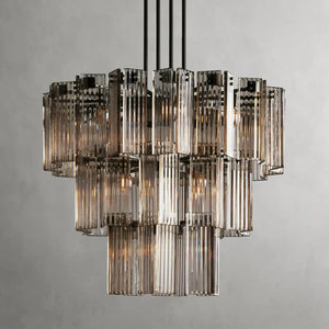 Delsie Round Art Glass Chandelier 38" 48" 60"D - view 10