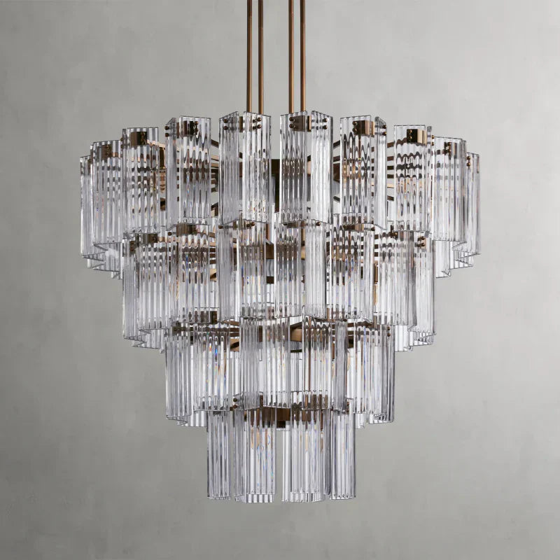 Delsie Round Art Glass Chandelier 38" 48" 60"D - view 5