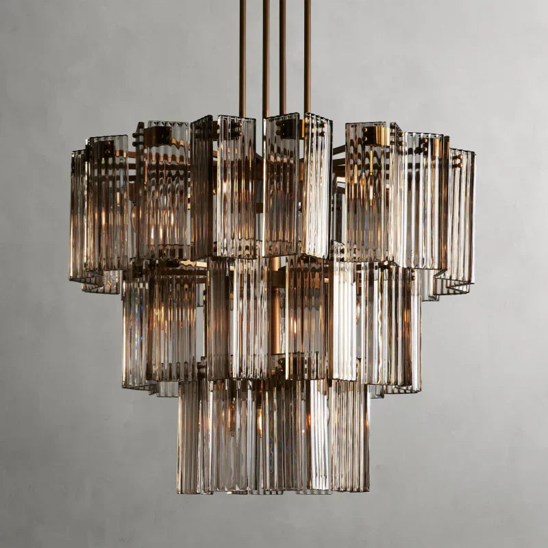Delsie Round Art Glass Chandelier 38" 48" 60"D - view 18