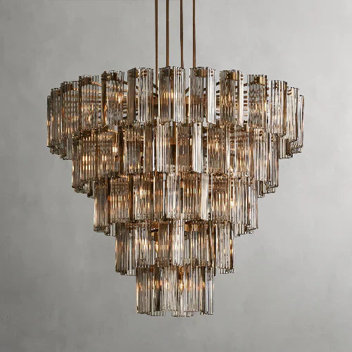 Delsie Round Art Glass Chandelier 38" 48" 60"D - view 6