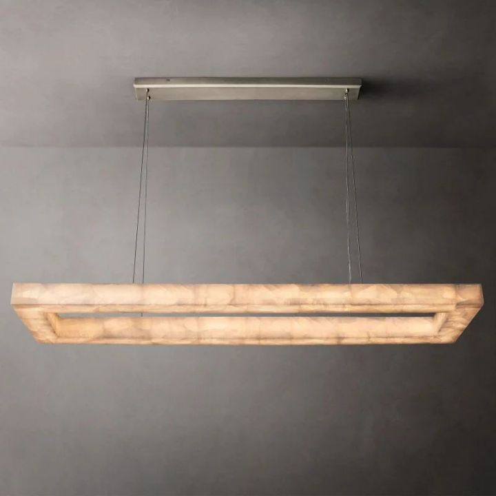 Derive Rectangular Calcite Chandelier 72" - view 2