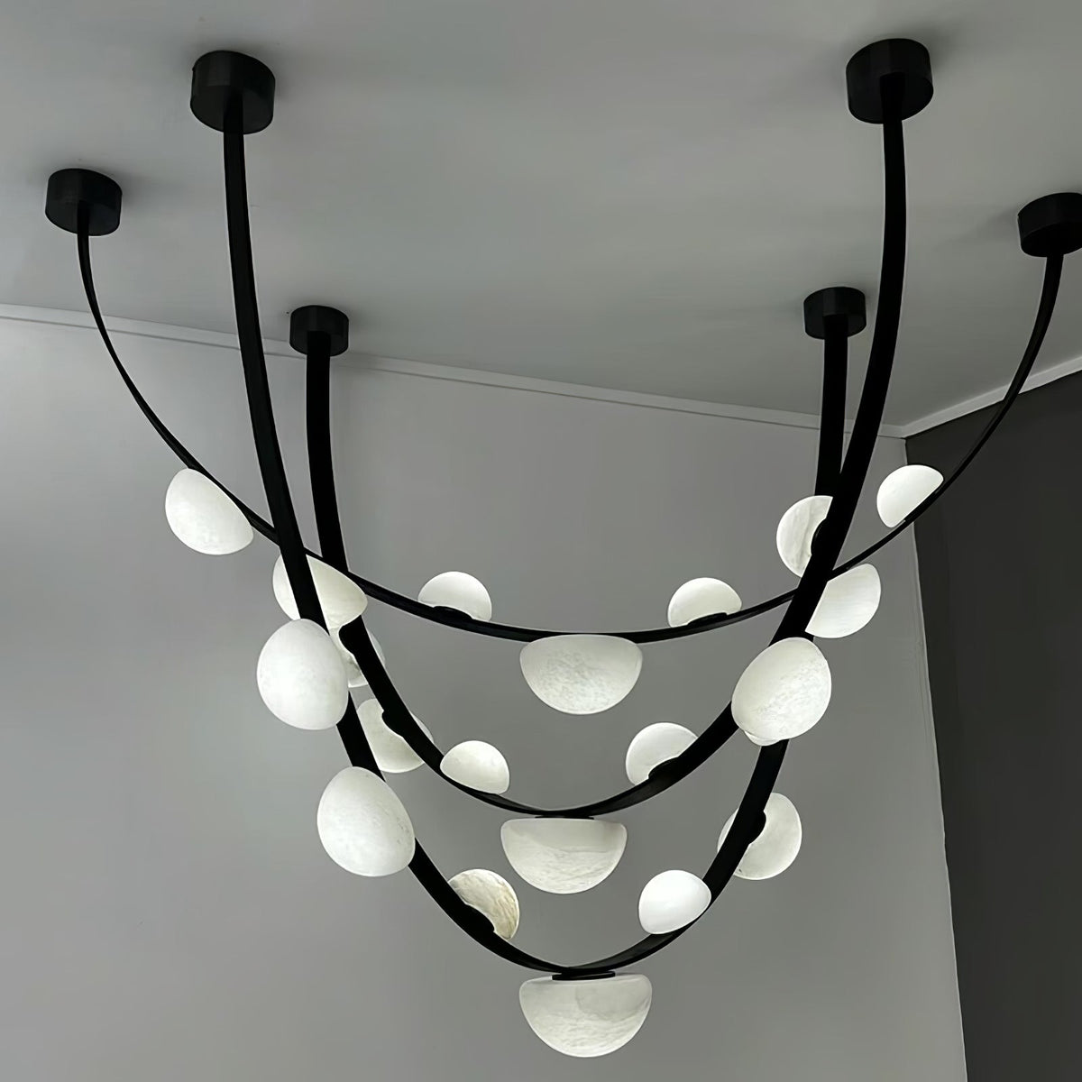 Dew Drops Alabaster Chandelier - view 16