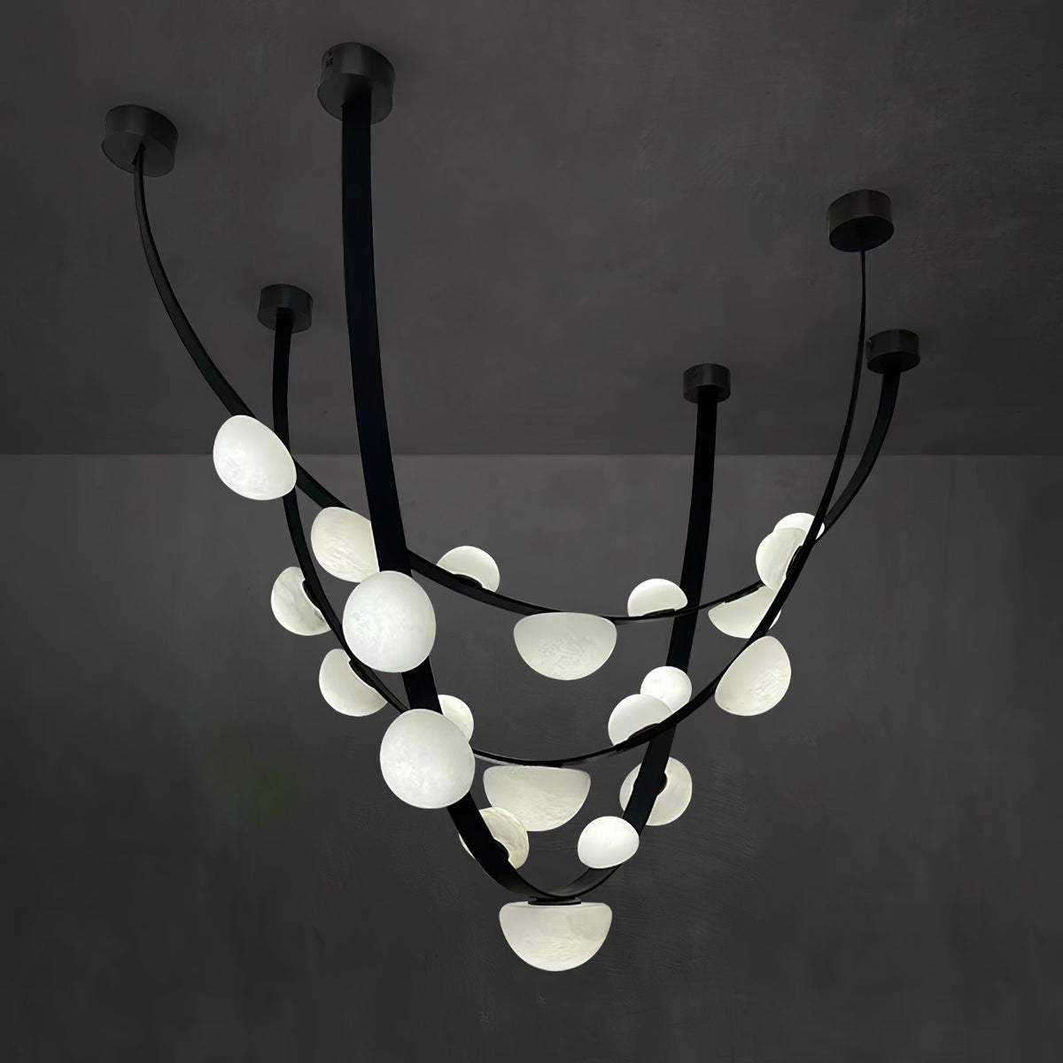 Dew Drops Alabaster Chandelier - view 18