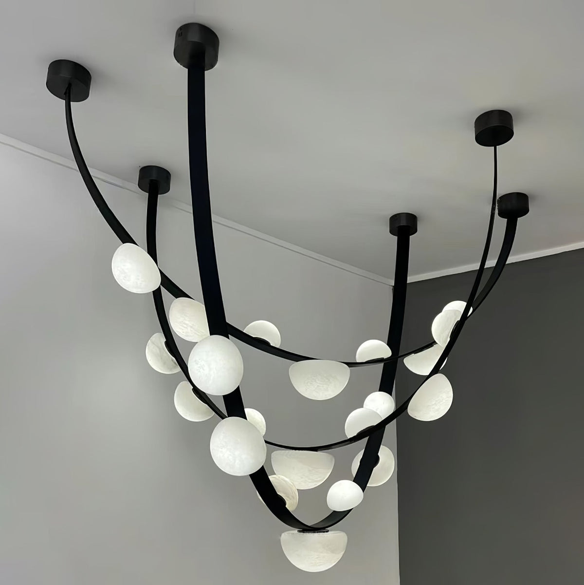 Dew Drops Alabaster Chandelier - view 20