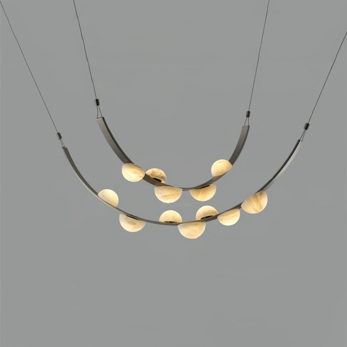 Dew Drops Alabaster Chandelier - view 24