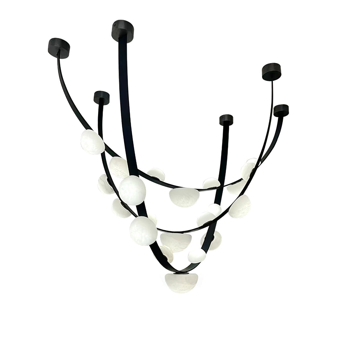 Dew Drops Alabaster Chandelier - view 25