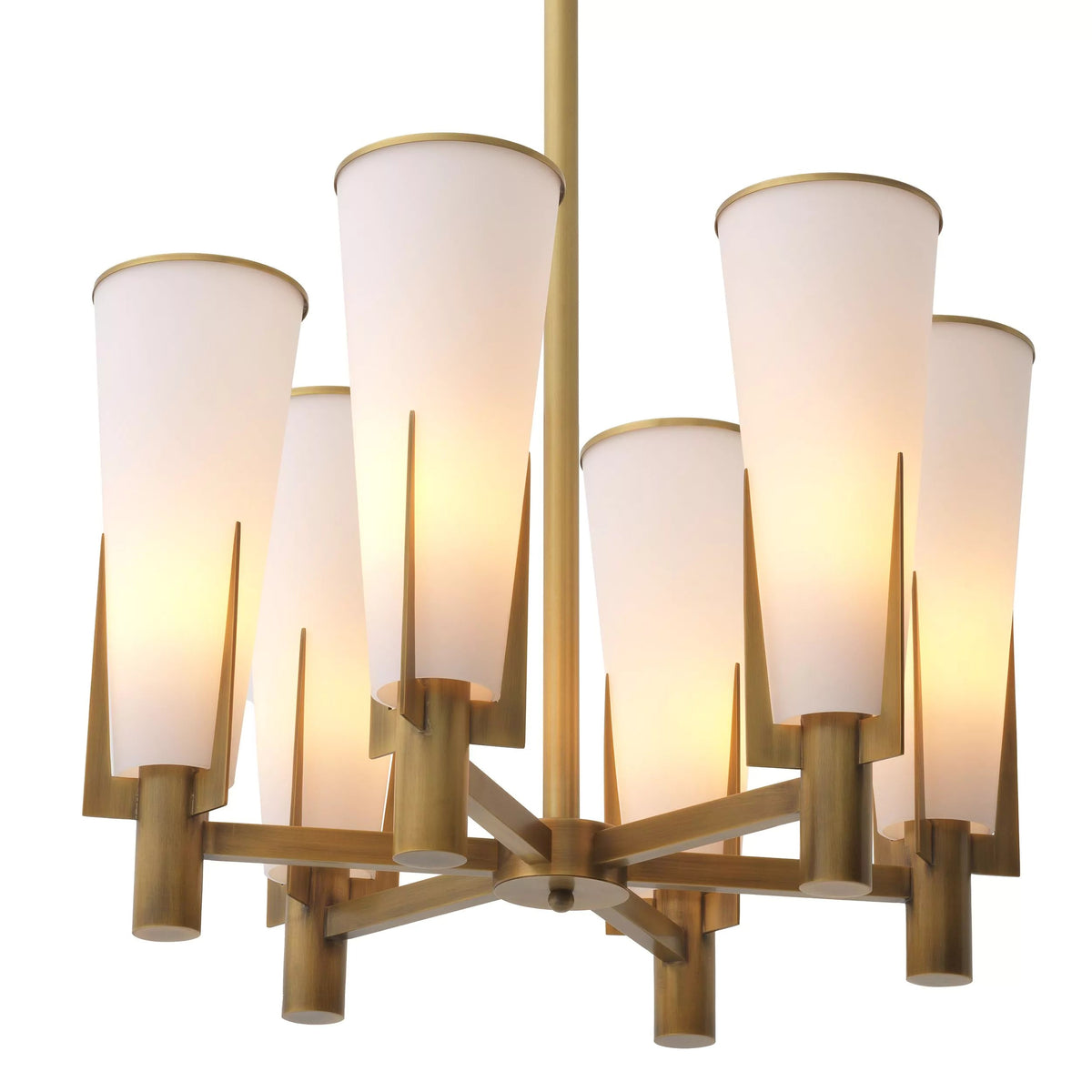 Nora Modern Brass Chandelier - view 4