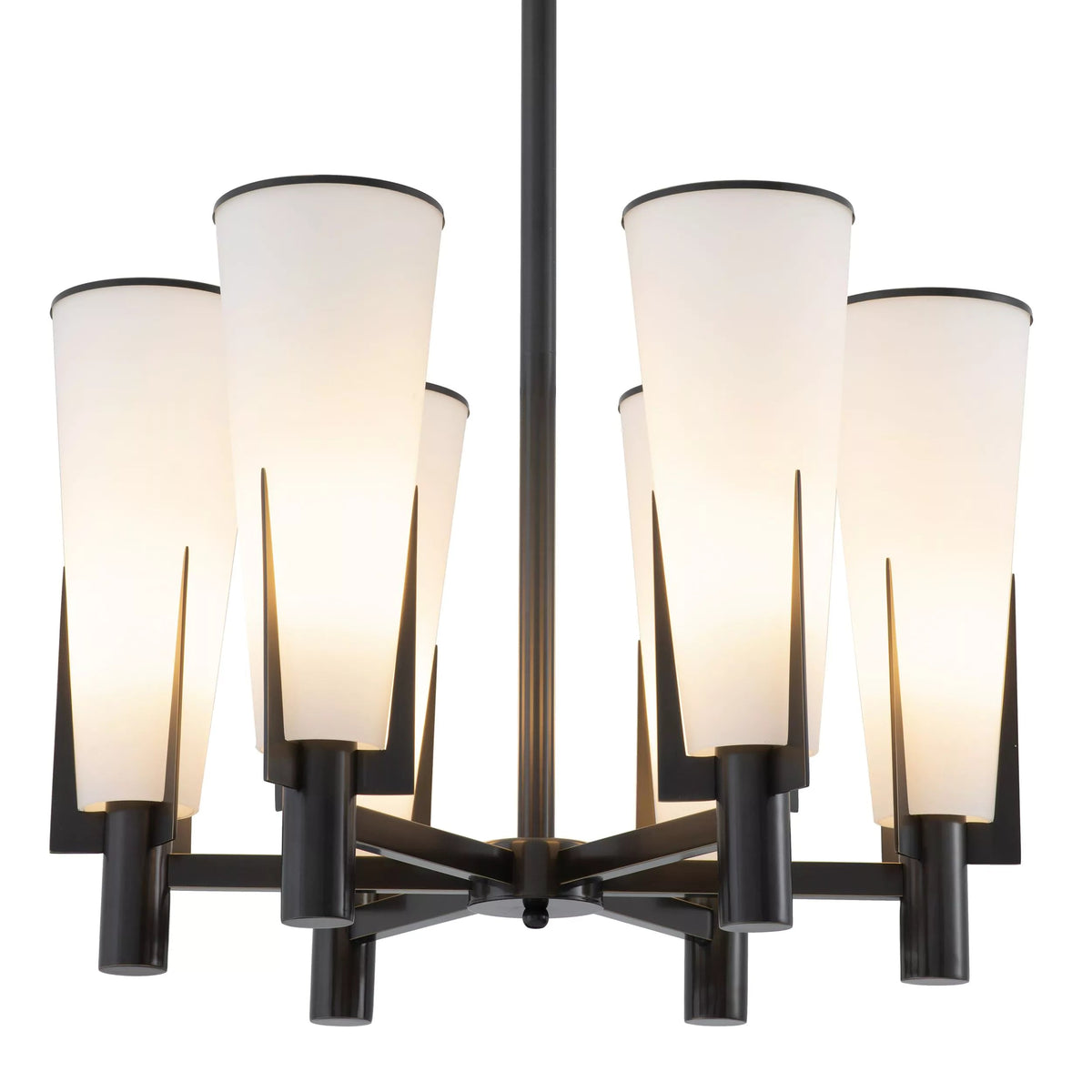 Nora Modern Brass Chandelier - view 9
