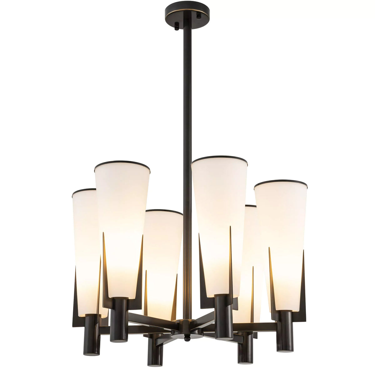 Nora Modern Brass Chandelier - view 8