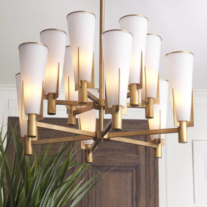 Nora Modern Brass Chandelier - view 2