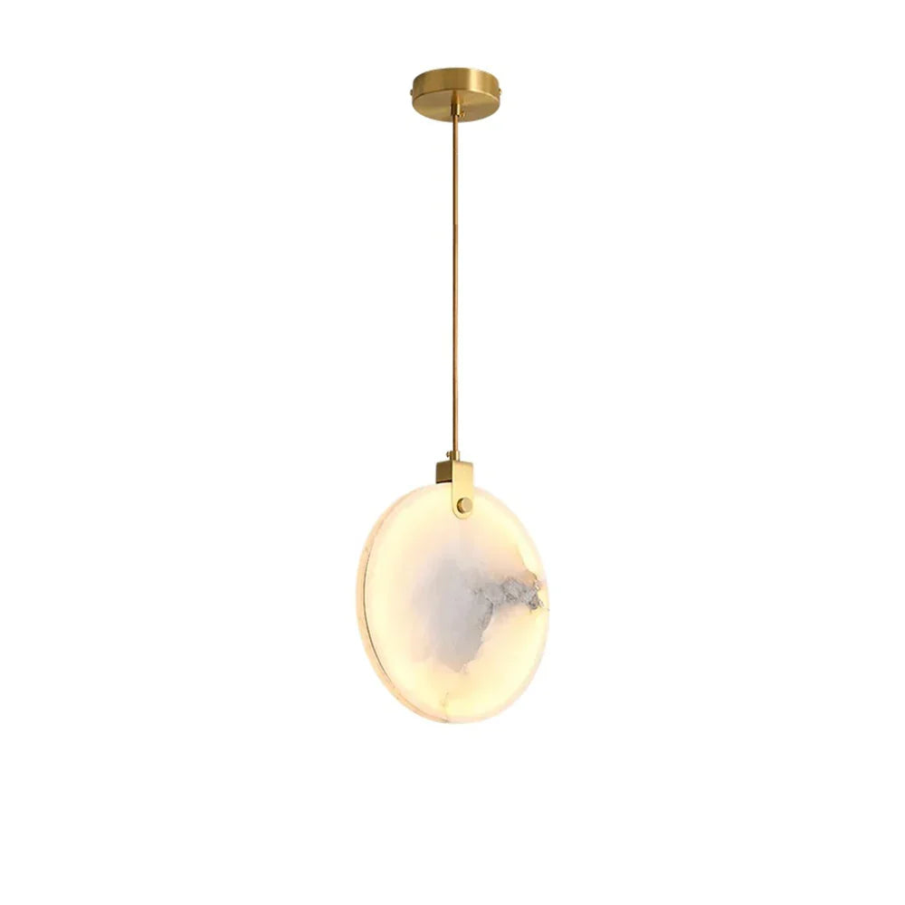 Moonshade Natural Marble Pendant Light Fixture - view 4