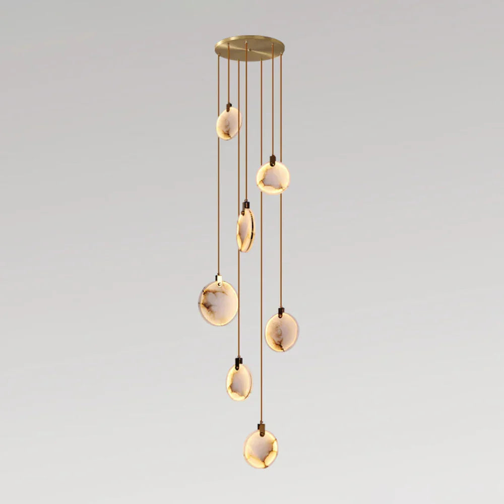 Moonshade Natural Marble Pendant Light Fixture - view 23