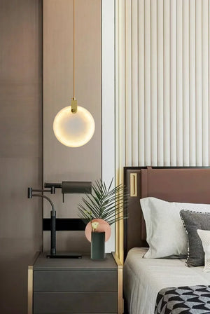 Moonshade Natural Marble Pendant Light Fixture - view 3