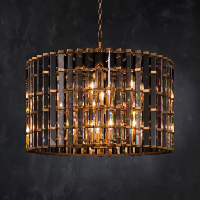 Dora Glass Round Chandelier - view 7
