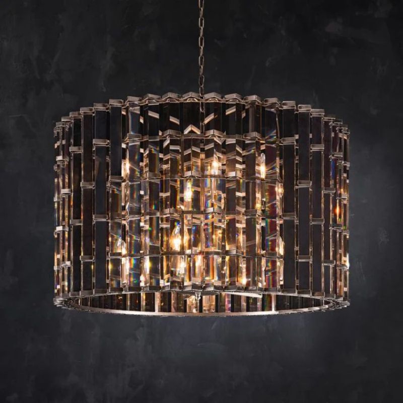 Dora Glass Round Chandelier - view 8