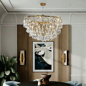Doris Branch Brass Crystal Chandelier - view 6