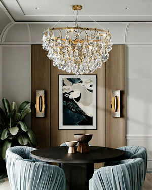 Doris Branch Brass Crystal Chandelier - view 4