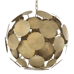 Cooper Modern Brass Chandelier 2 Sizes - Brass - view 4