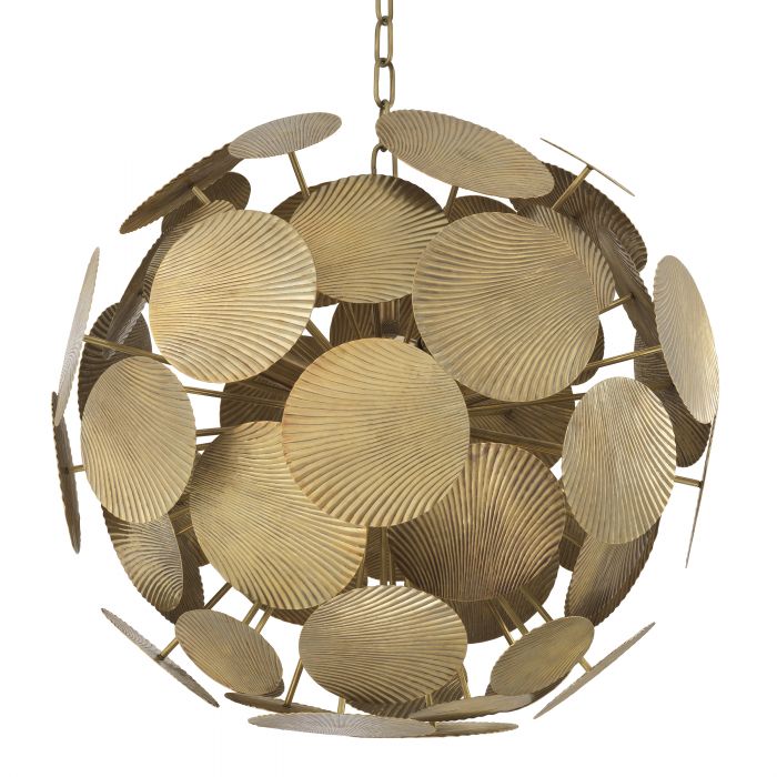 Cooper Modern Brass Chandelier 2 Sizes - Brass - view 4