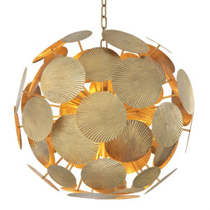 Cooper Modern Brass Chandelier 2 Sizes - Brass - view 3