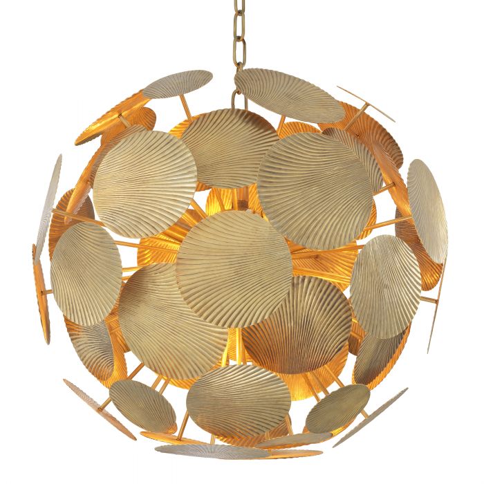 Cooper Modern Brass Chandelier 2 Sizes - Brass - view 3