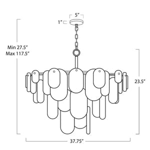Evan Glass Chandelier - view 4