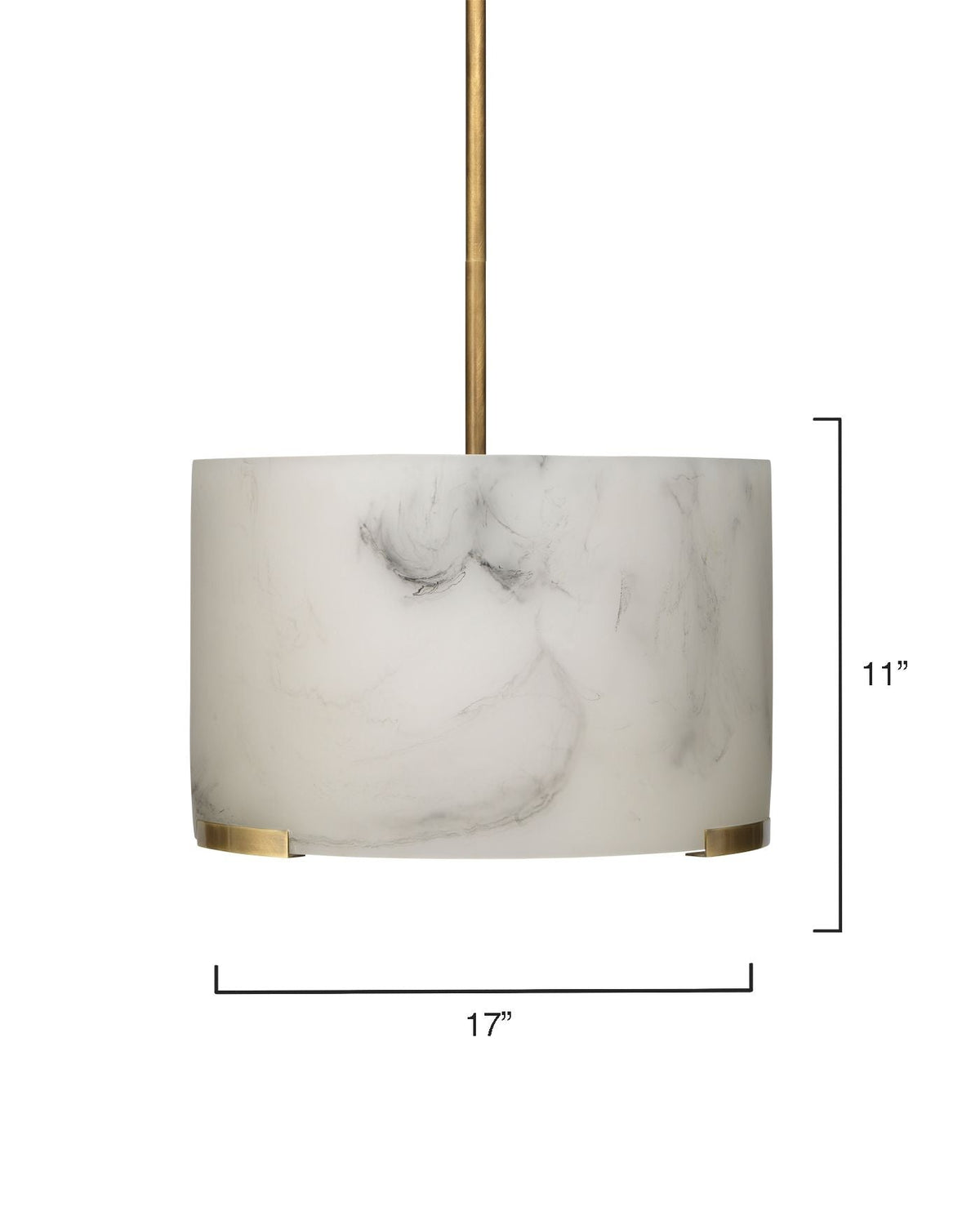 Elancourt Alabaster Pendant - view 3