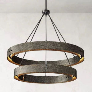 Elena 2-Tier Round Chandelier 60", two-tier - view 2