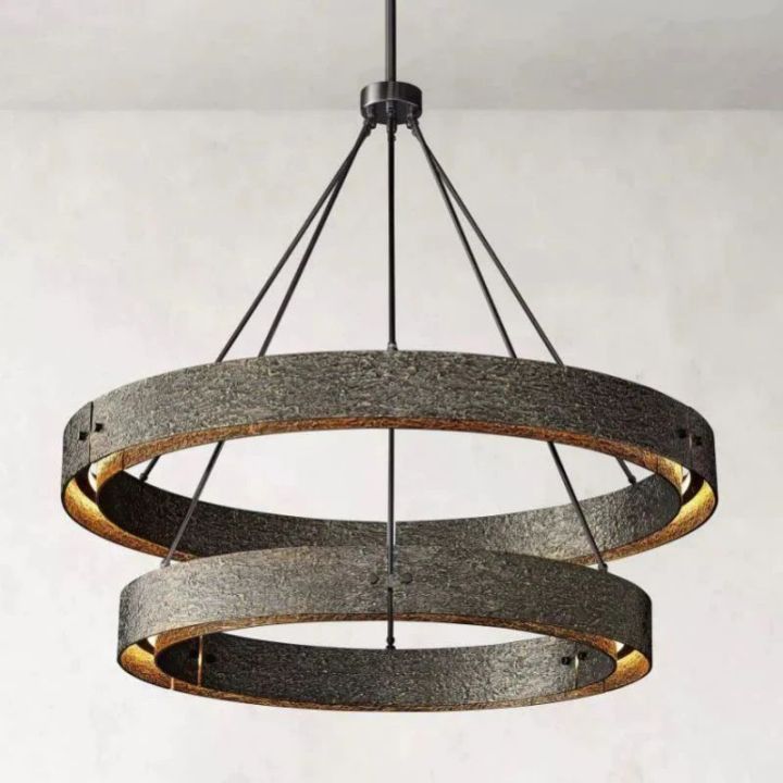 Elena 2-Tier Round Chandelier 60", two-tier - view 2