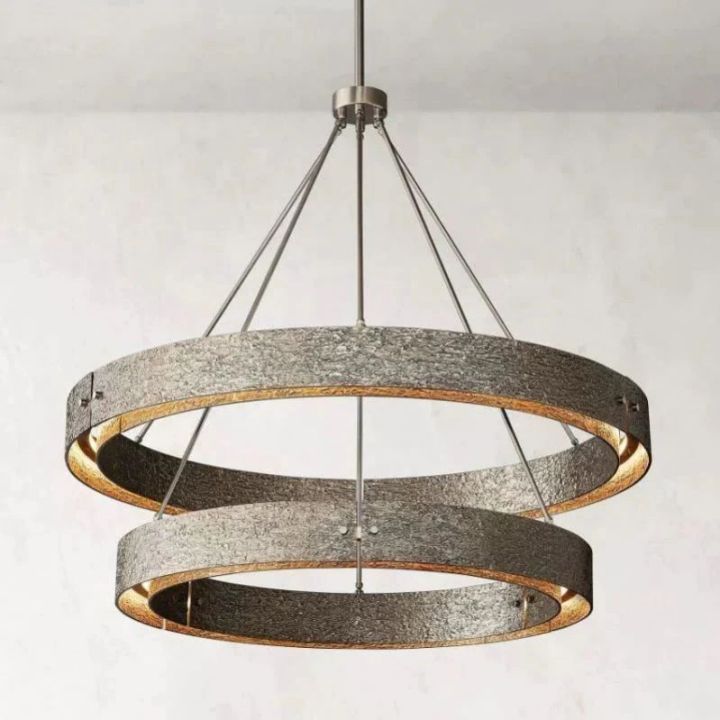 Elena 2-Tier Round Chandelier 60", two-tier - view 3