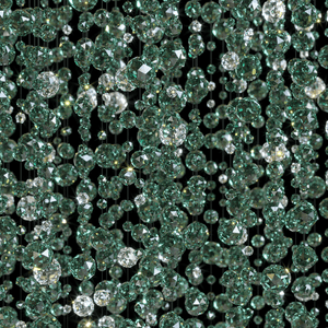 Galaxy Emerald Rainfall Meteor Shower Crystal Spiral Chandelier - view 12