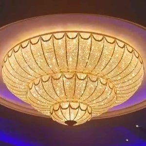 Empire luxury mounted chandelier, K9 crystal