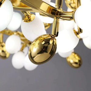 Luxury Escamoles Modern Linear Grape Chandelier - view 3