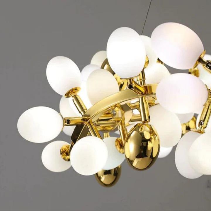 Luxury Escamoles Modern Linear Grape Chandelier - view 4