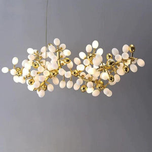 Luxury Escamoles Modern Linear Grape Chandelier - view 7