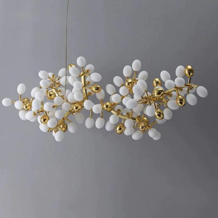 Luxury Escamoles Modern Linear Grape Chandelier - view 6