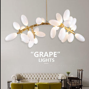 Artistic Linear Grape Chandelier 57" L - view 2