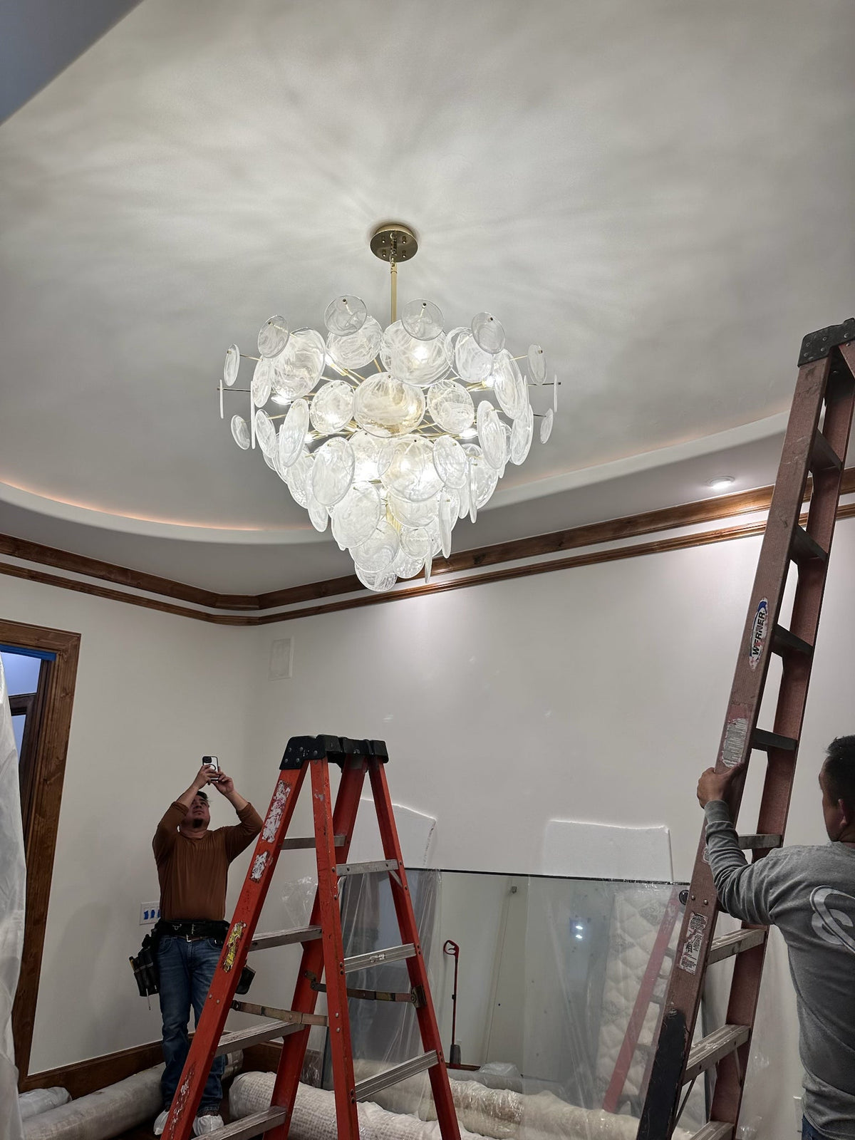 Evan Glass Chandelier - view 2