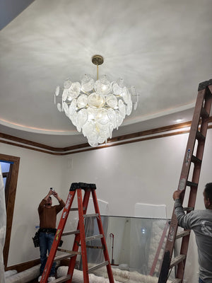 Evan Glass Chandelier - view 2