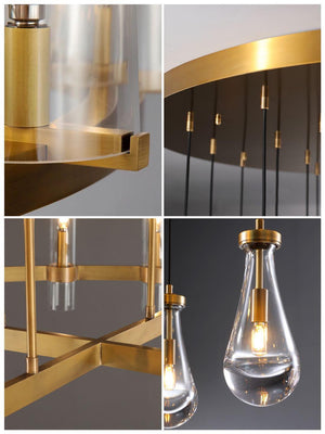 Raindrop Round Chandelier 60" - view 18