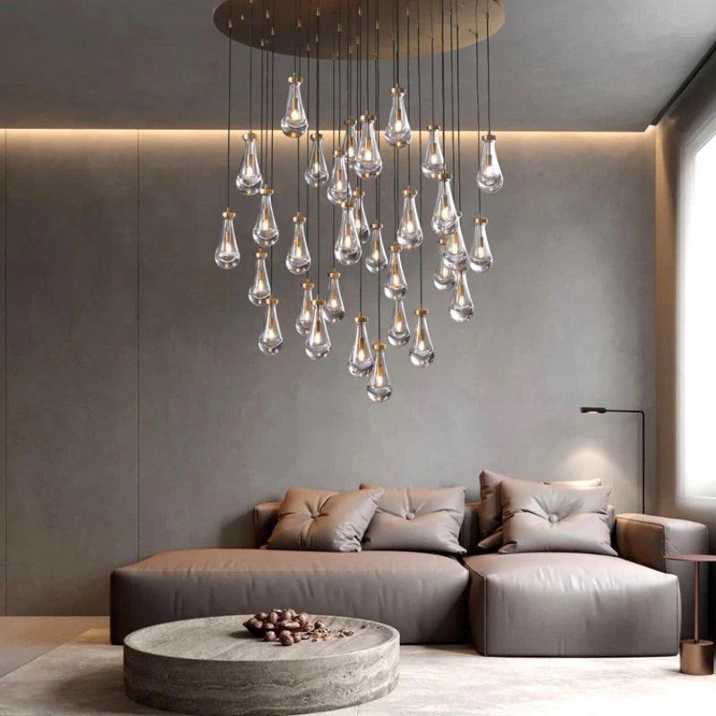 Raindrop Round Chandelier 60" - view 11